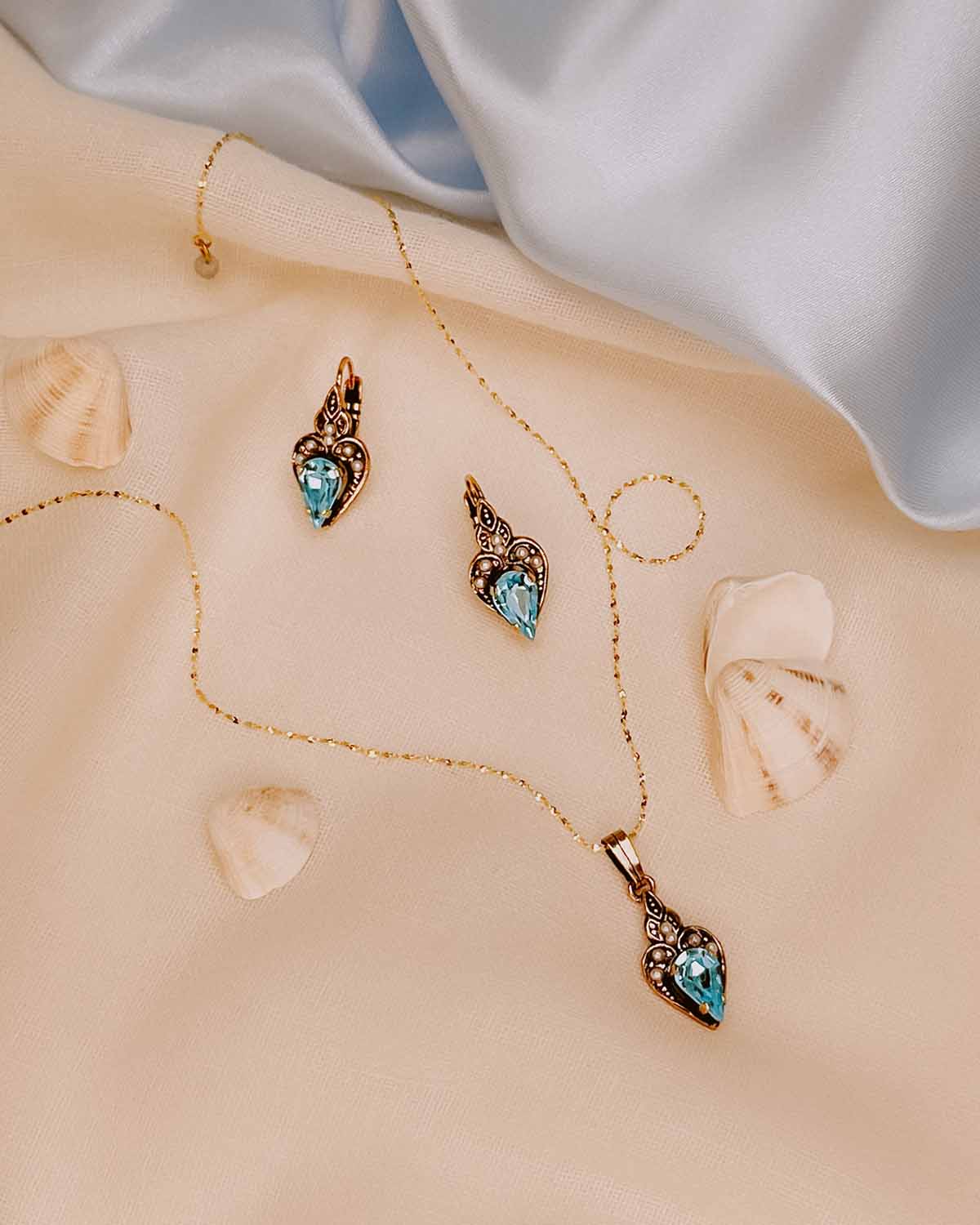 The Elba Earrings (Marina Edition)