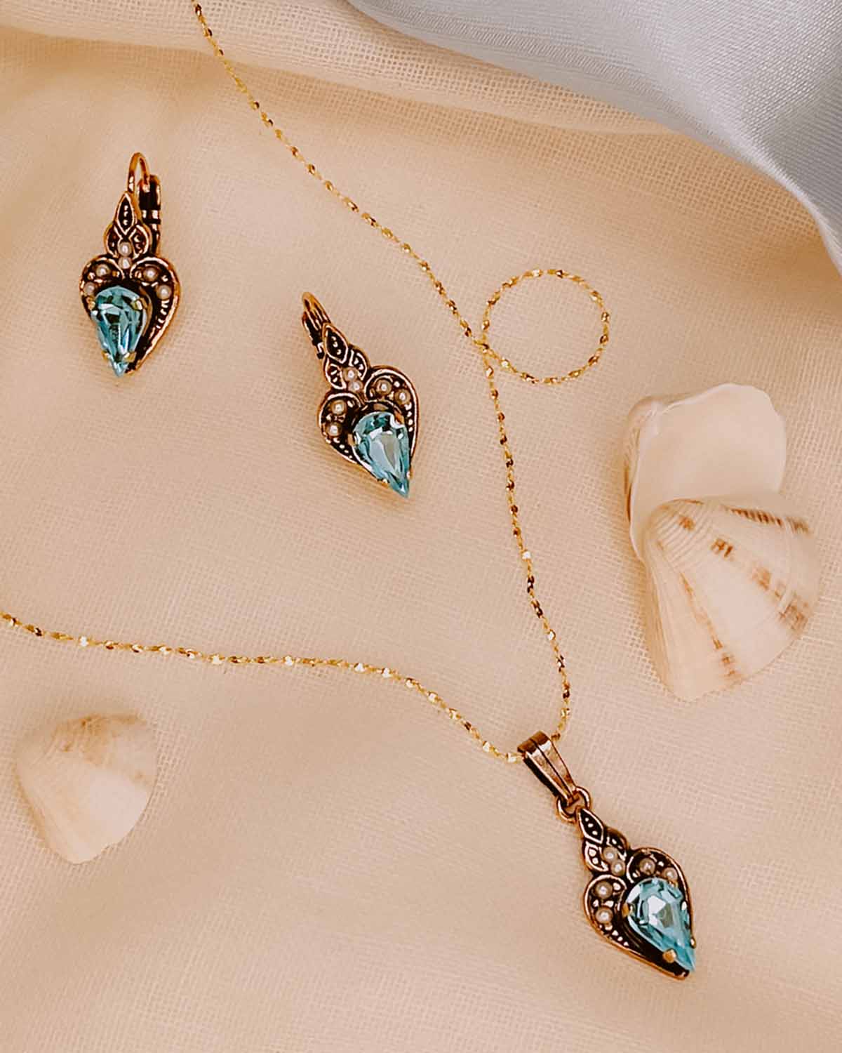 The Elba Earrings (Marina Edition)